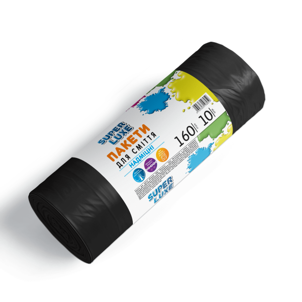 Пакети для сміття  160*10 надміцні ТМ Super Luxe