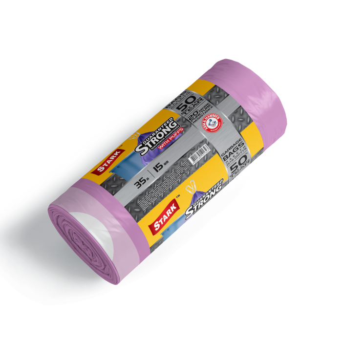 Пакети для сміття 35х15 STARK міцні з завязками