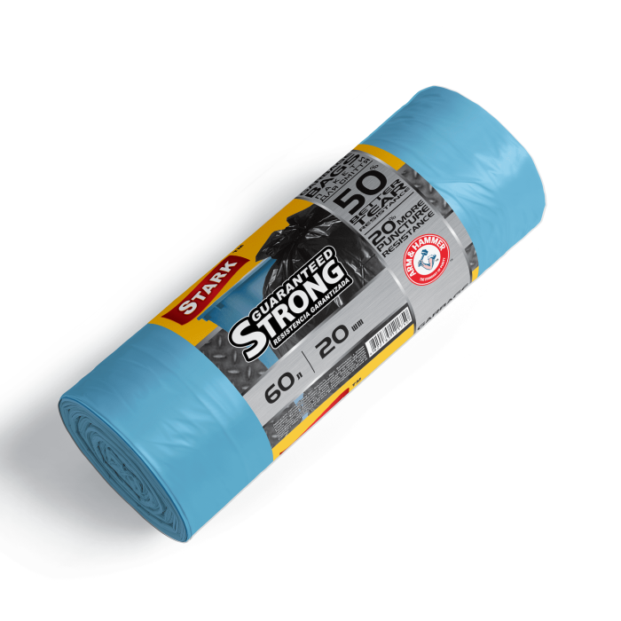 Пакети для сміття 60х20 TM Stark міцні сині