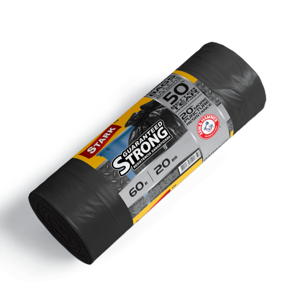 Пакети для сміття 60х20 Stark міцні чорні