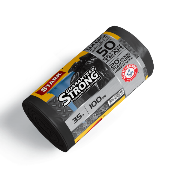 Пакети для сміття 35х100 STARK міцні чорні