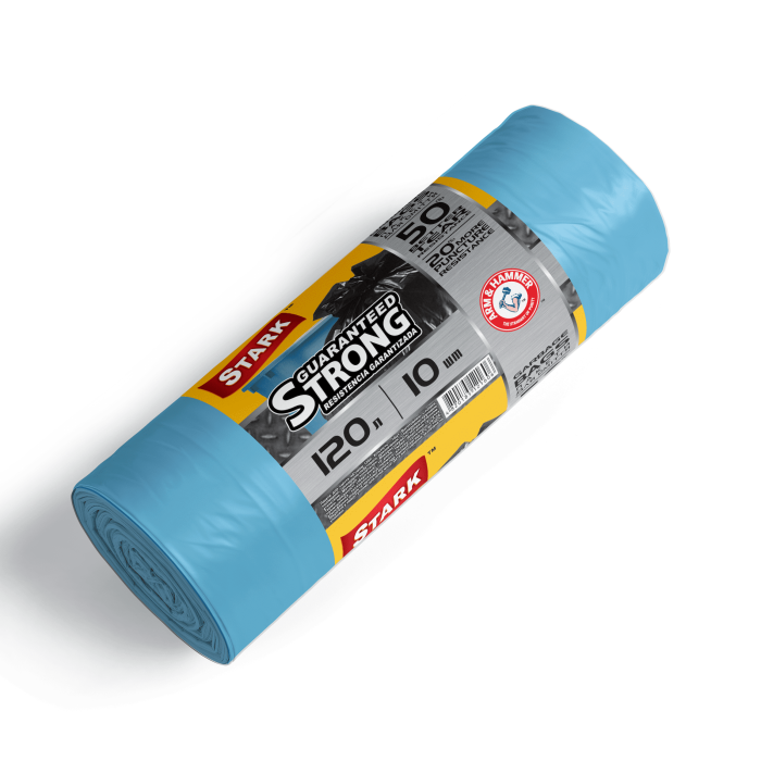 Пакети для сміття 120х10 STARK міцні сині