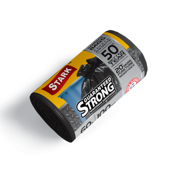 Пакети для сміття 60*100 TM Stark міцні чорні
